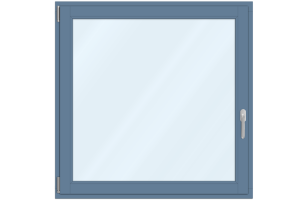 Holzfenster Taubenblau