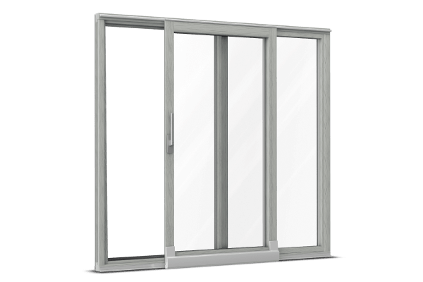 PSK-Tür Holz-Aluminium Lichtgrau