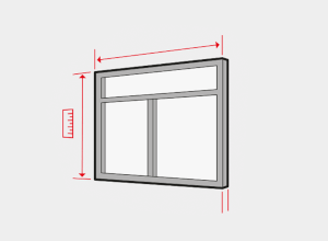 Fenster ausmessen